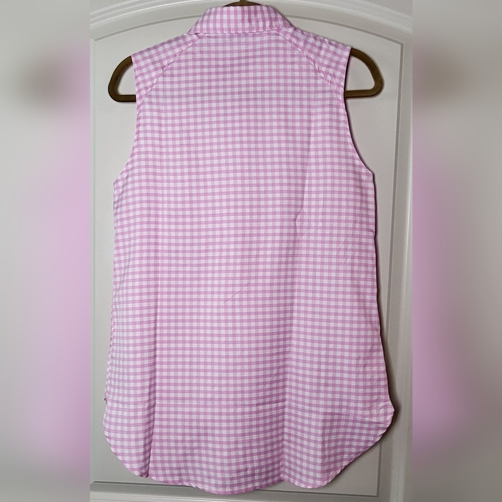 COLUMBIA Anytime Lite Sleeveless Shirt - Pink Gingham - Size S (NWT) - Picture 7 of 16